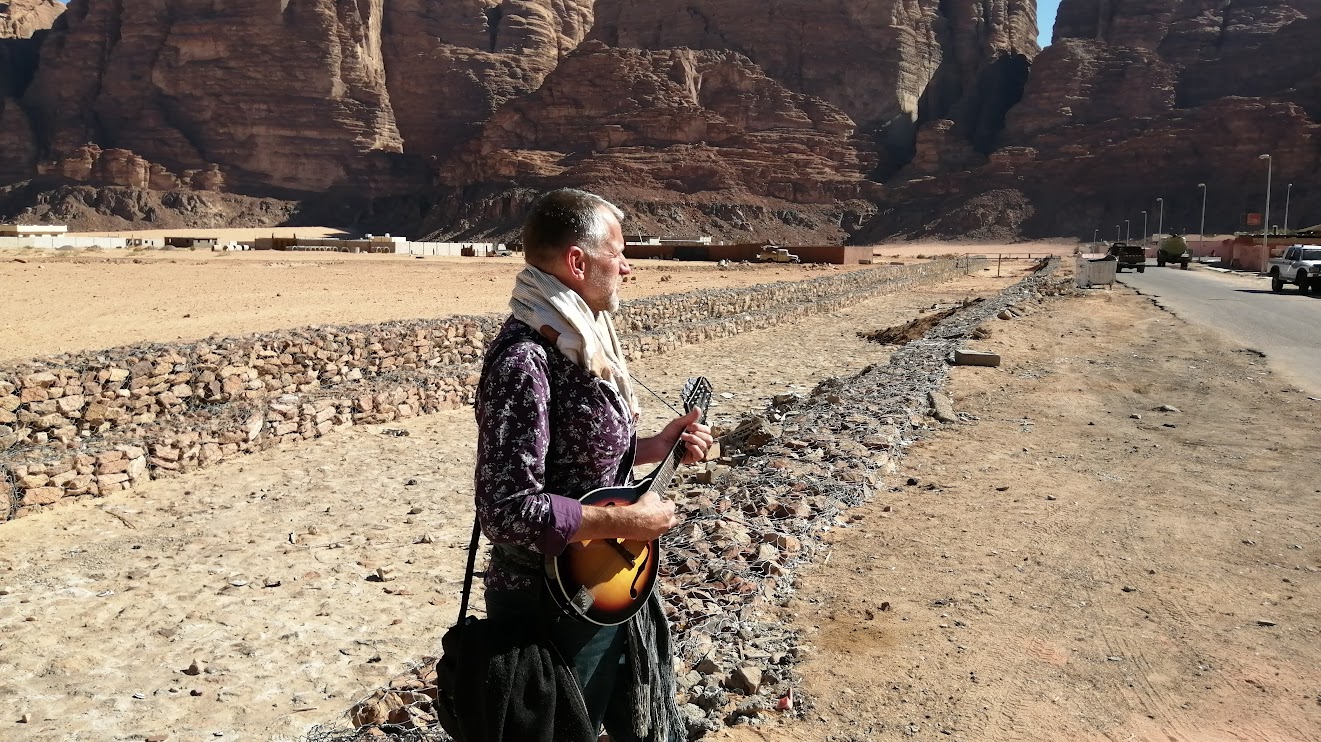 Wadi Rum — mandolin in the desert